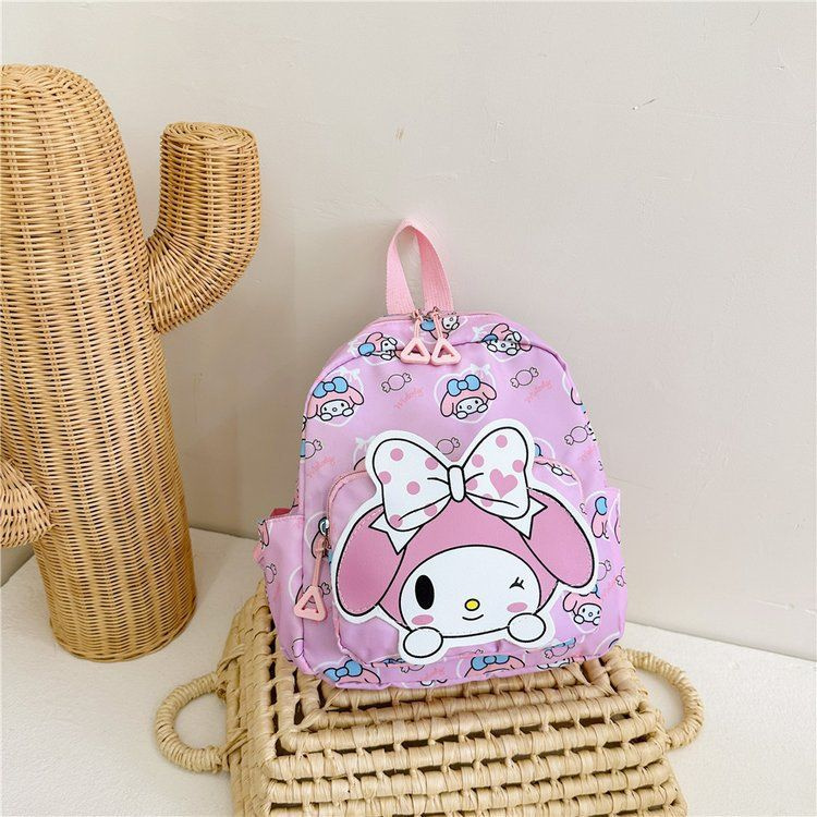 Рюкзак детский Мелоди с большим принтом, цвет - розовый / Маленький легкий дошкольный рюкзачек 28 х 22 #1