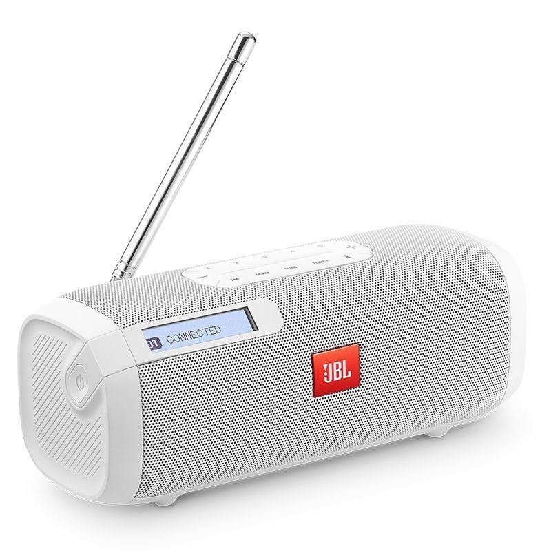 JBL TUNER FM Bluetooth аудио портативный многофункциональный динамик беспроводной сабвуфер FM-радио белое #1