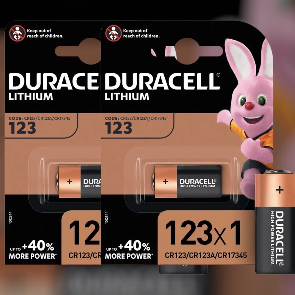 Duracell Батарейка 16340 (Tenergy 30200, R123, CR123), Литиевый тип, 3 В, 2 шт  #1