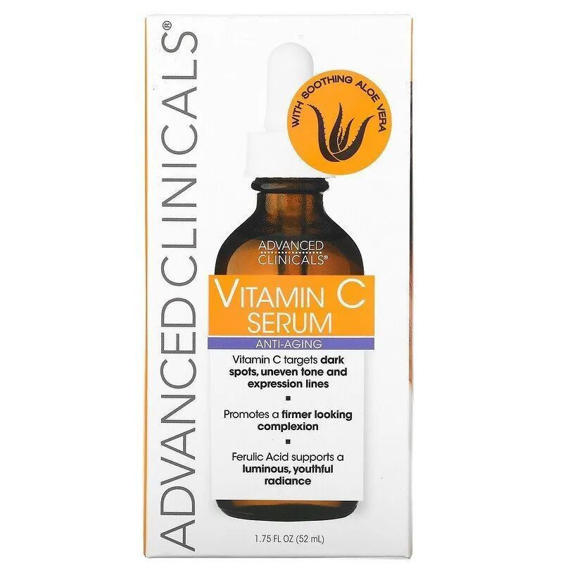 Advanced Clinicals, Vitamin C Serum, Антивозрастная сыворотка с витамином C, 52 мл  #1