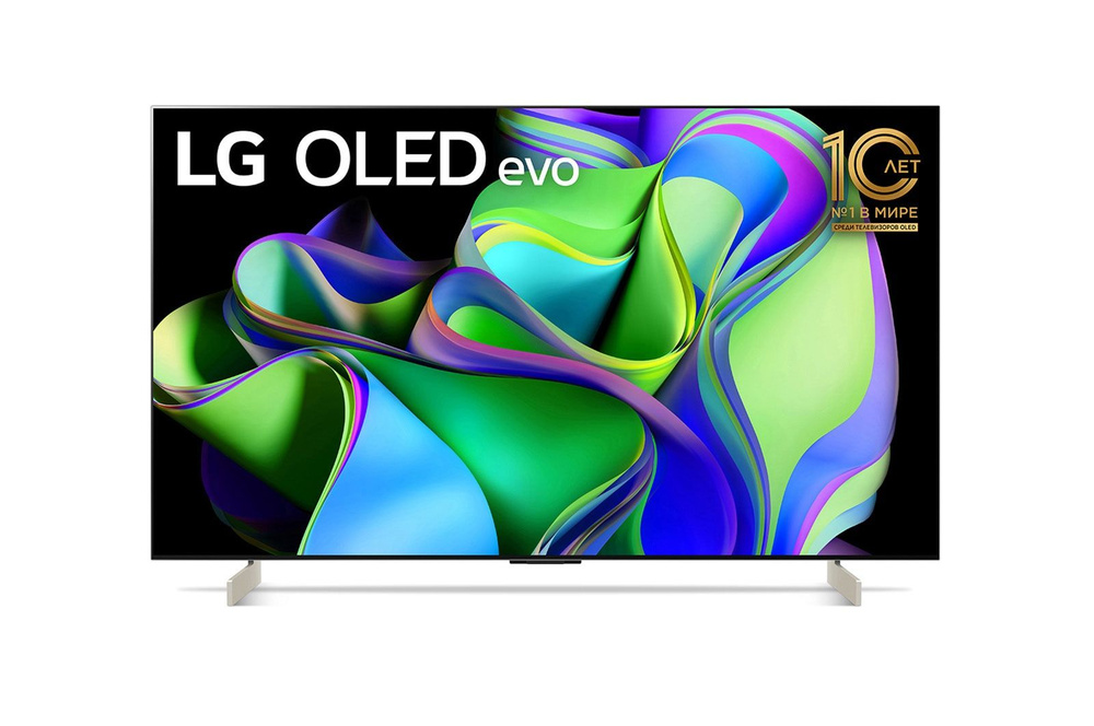 LG Телевизор OLED42C3RLA 42" 4K UHD, черный #1