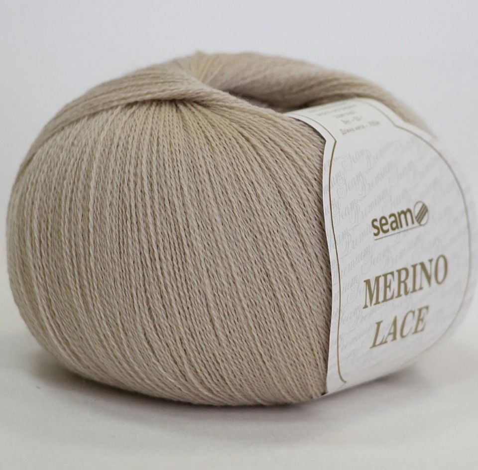 Пряжа Merino LACE цвет 35, 2шт*(700м/50г), 100% мериносовая шерсть #1