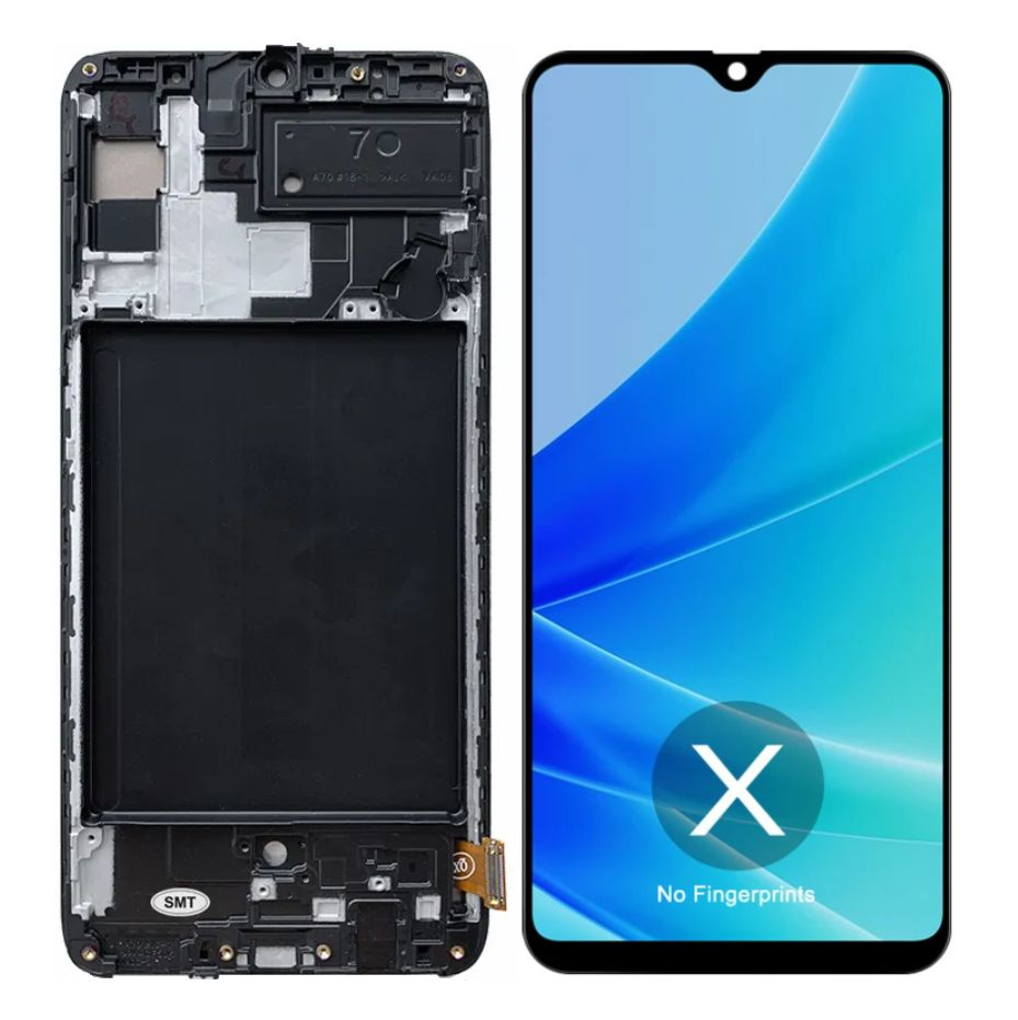 Дисплей для телефона Samsung A70 (A705F) / Galaxy A70 в рамке черный. In-cell Отпечаток не работает! #1