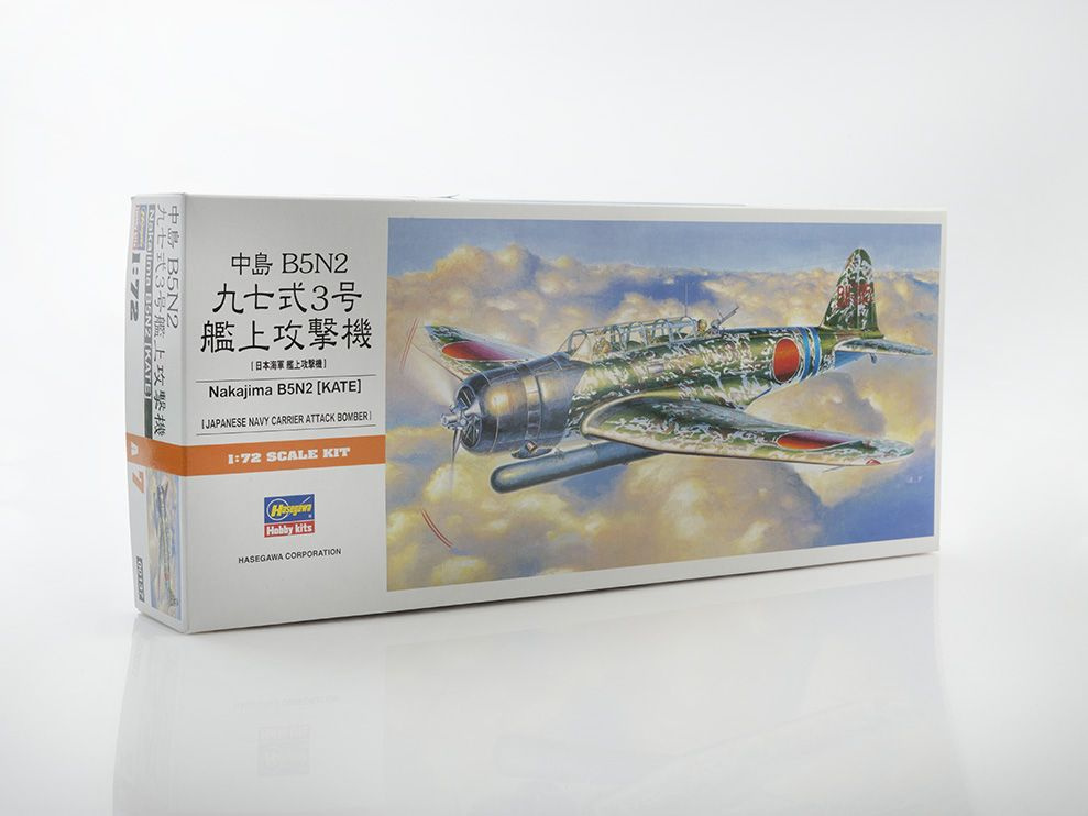 Сборная модель самолета Hasegawa Самолет NAKAJIMA B5N2 (KATE) A7, масштаб 1/72  #1