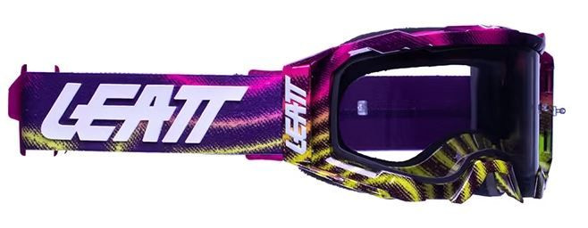 Кроссовые очки LEATT Velocity 5.5 Zebra Neon Light Grey 58% 2023 #1