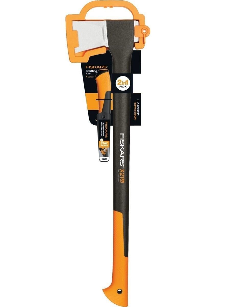 Топор-колун FISKARS X21 + нож универсальный комплект (1025436) #1