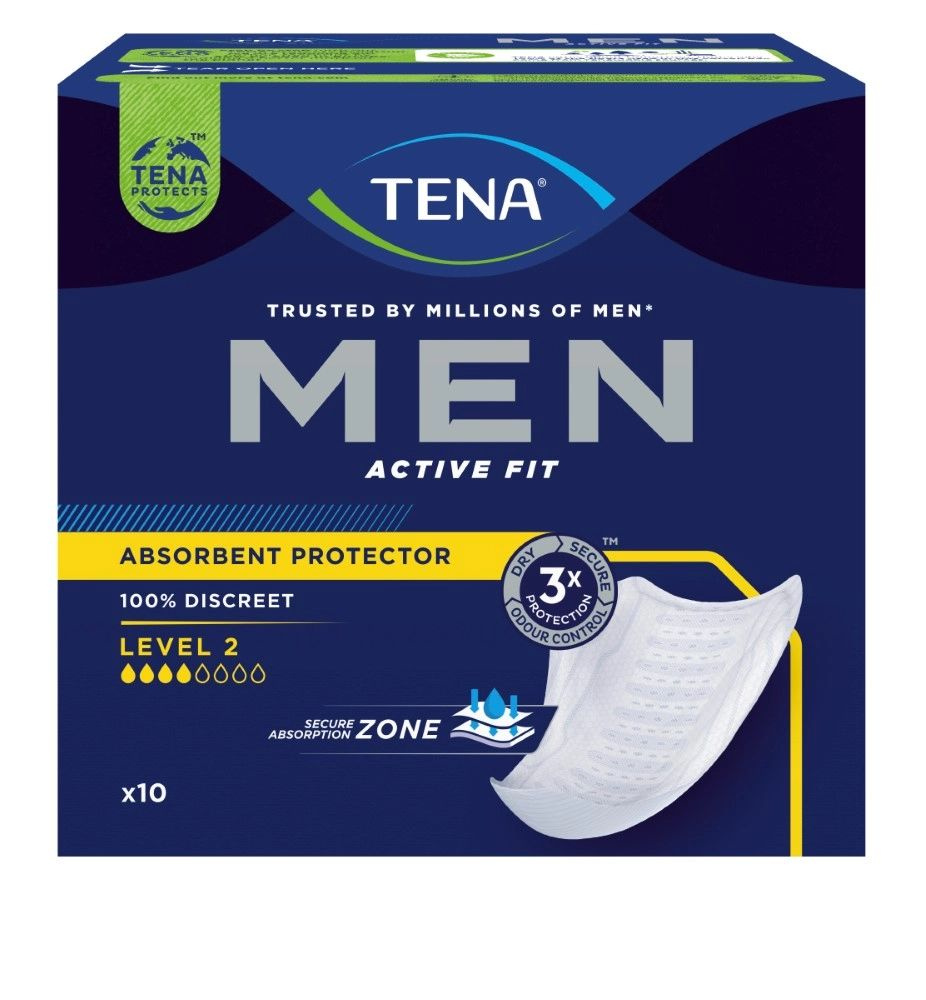 Прокладки урологические Tena Men Active Fit, 2 уровень, 10 шт #1