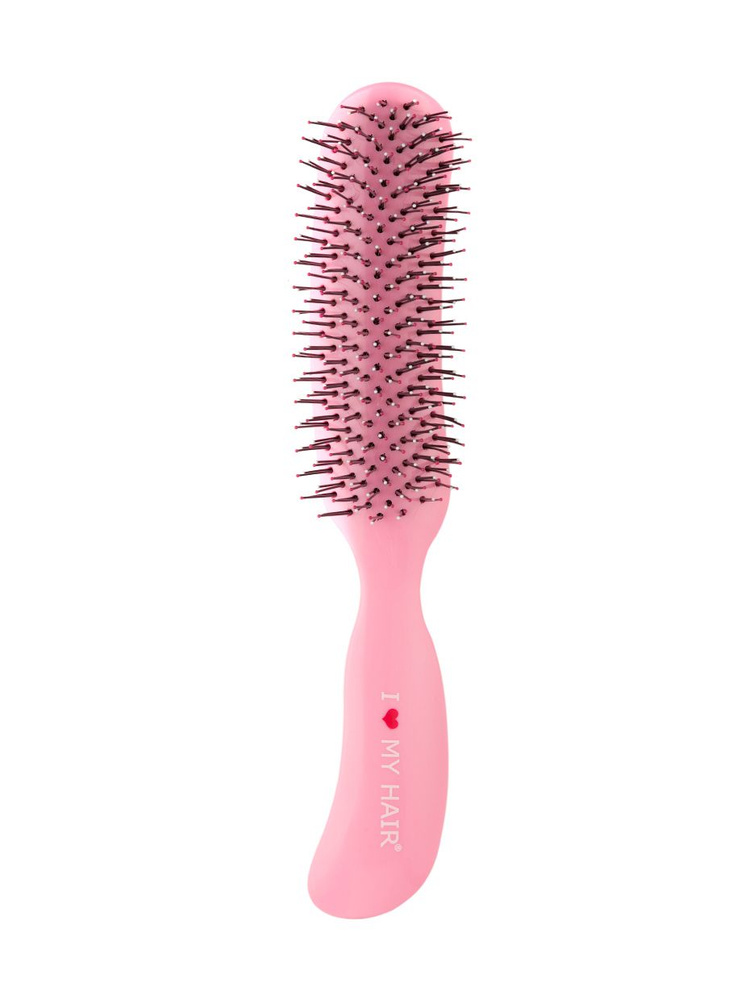 Парикмахерская щетка ILMH "THERAPY BRUSH" 18280 РОЗОВАЯ ГЛЯНЦЕВАЯ M  #1