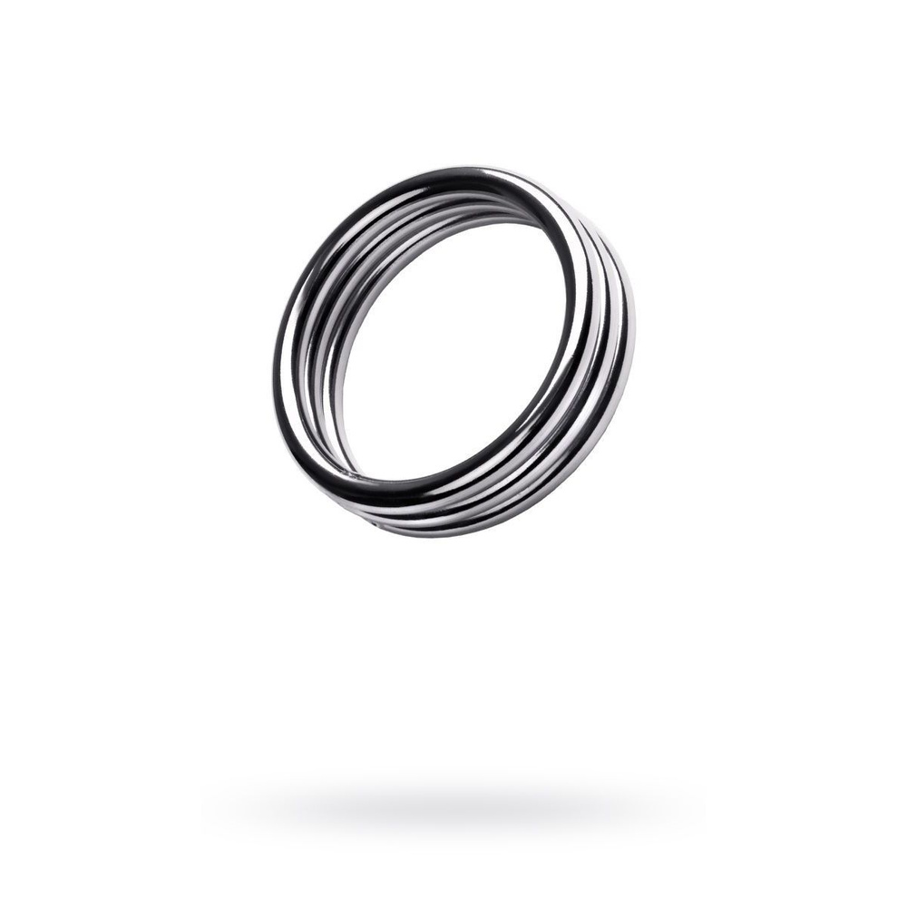 Кольцо на пенис TOYFA Metal, серебряное, 4,3 см #1