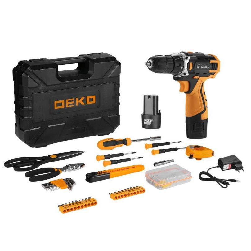 Аккумуляторная дрель-шуруповерт DEKO Banger 12v Li-Ion + набор ...