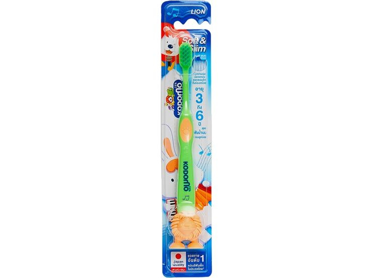 зубная щетка для детей от 3 до 6 лет Lion Kodomo Soft & Slim Toothbrush 3-6 years  #1