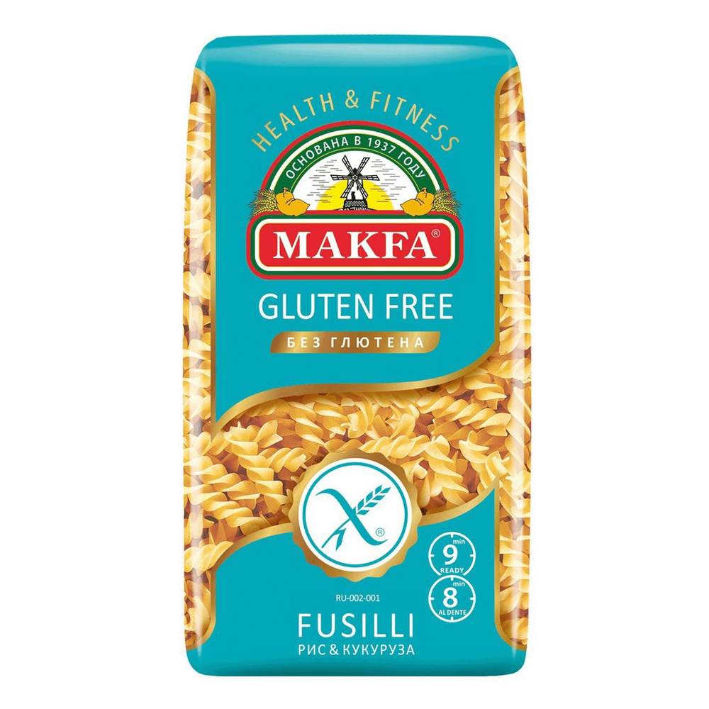 Макаронные изделия Makfa Gluten free Fusilli Спирали без глютена 300 г  #1