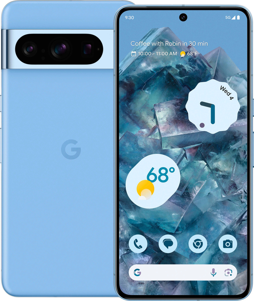 Google Смартфон Pixel 8 Pro 12/256 ГБ, голубой, светло-синий #1