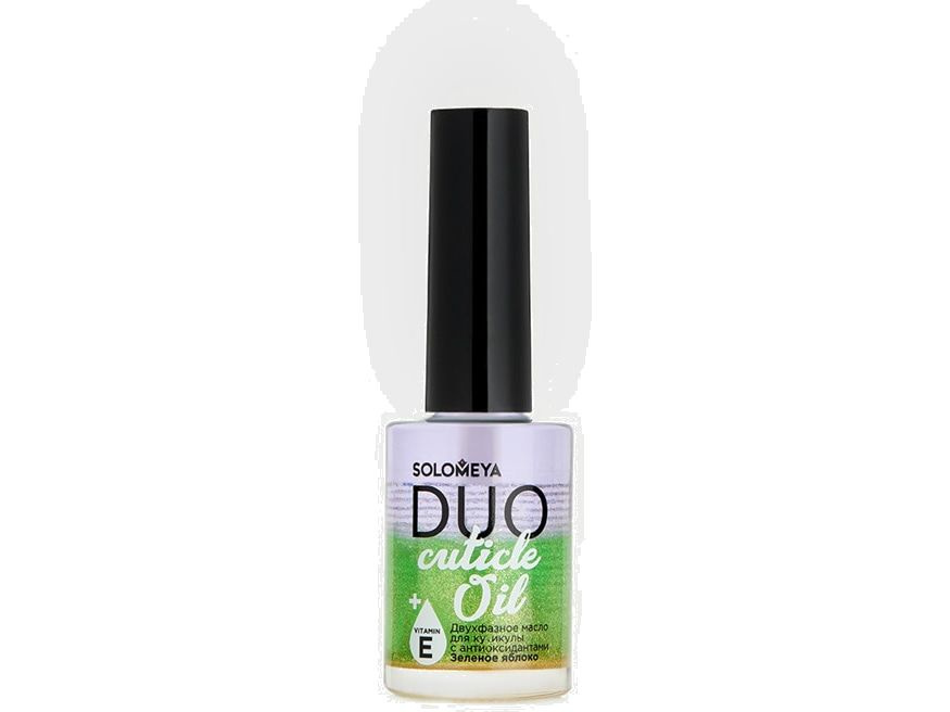 Двухфазное масло для кутикулы с антиоксидантами Зеленое яблоко Solomeya Duo Cuticle Oil  #1