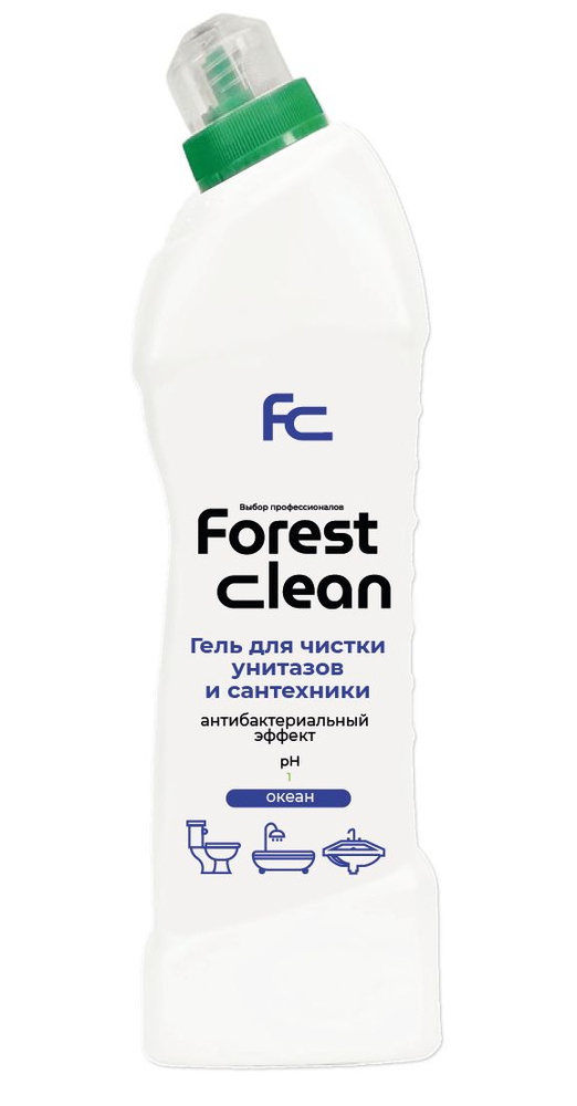 Forest clean Гель-концентрат для чистки унитазов "Океан" 750 мл  #1