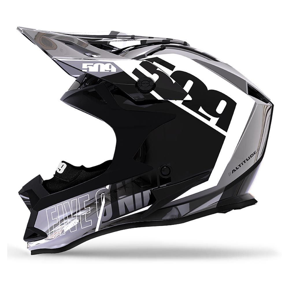 509 Шлем для снегохода, цвет: черный, белый, размер: XXL #1
