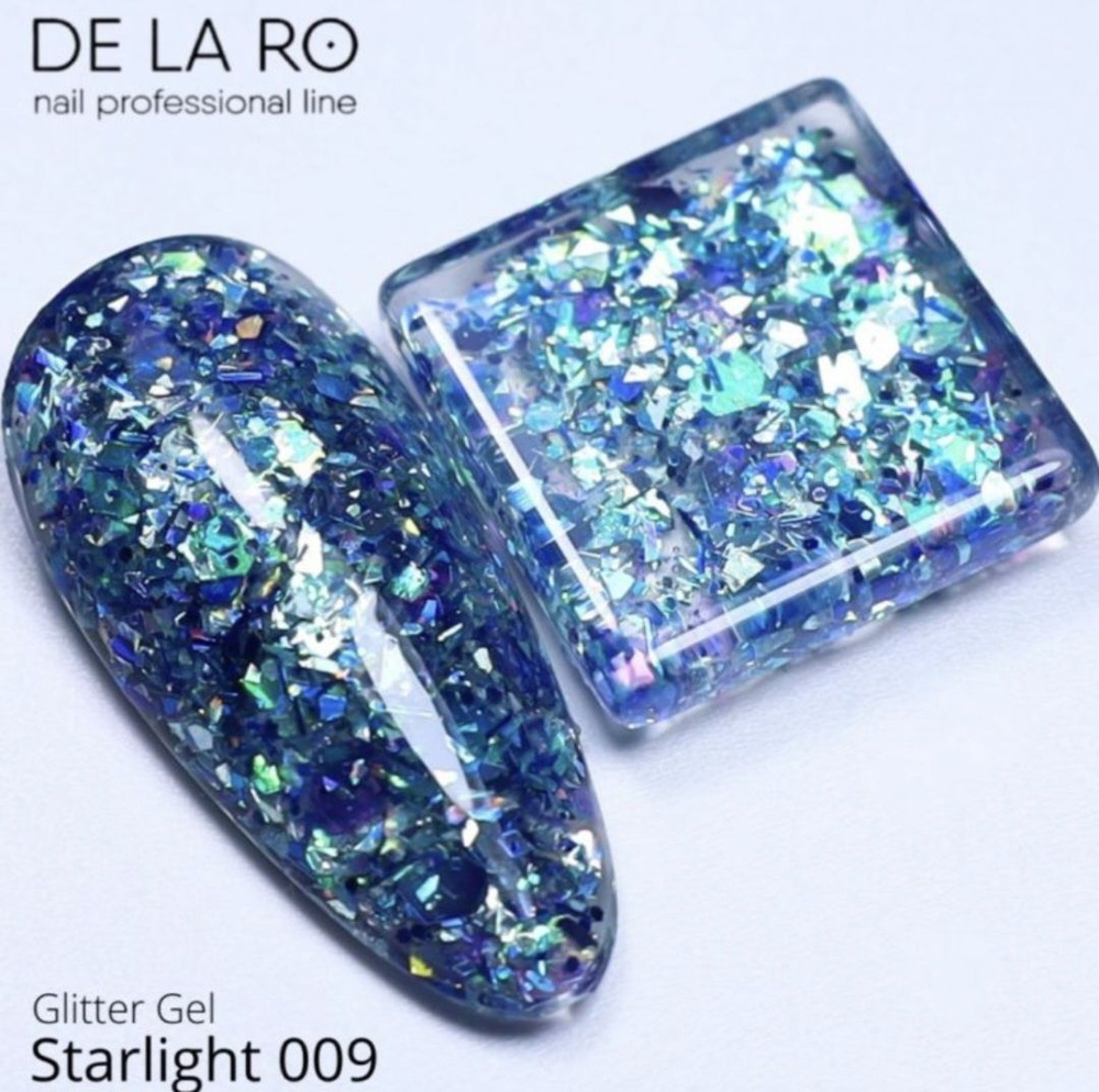 DE LA RO Глиттер-гель Starlight 009, 7 мл #1