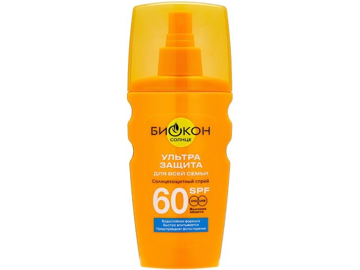 Солнцезащитный спрей для тела SPF 60 Биокон Sunscreen spray #1