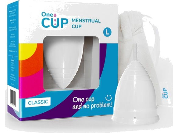 Менструальная чаша белая OneCUP Classic white #1