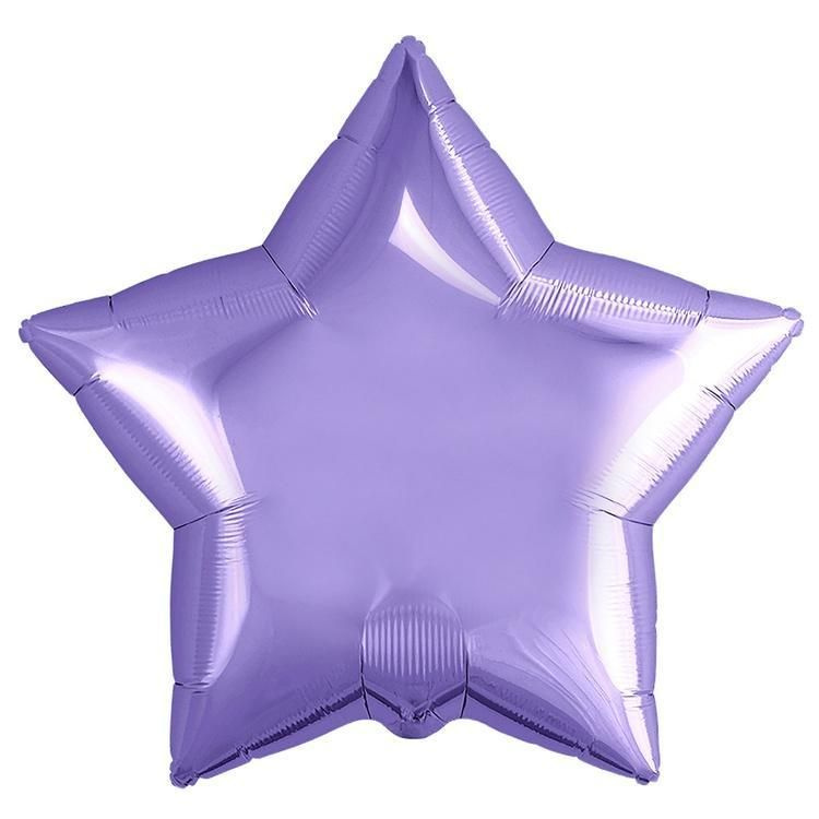 Воздушный шар, Весёлая затея, Звезда Lilac металлик Россия  #1