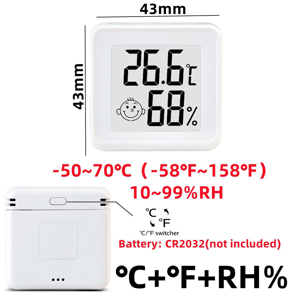 Мини ЖК-цифровой термометр, гигрометр, измеритель температуры и .