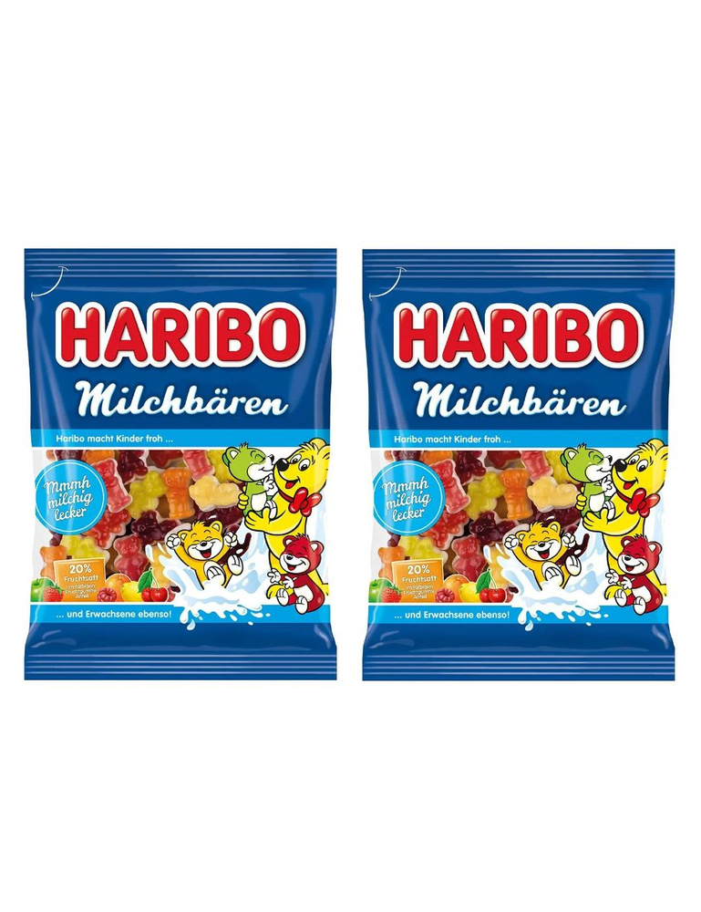 Мармелад Haribo Молочные мишки, 2 шт по 160гр #1