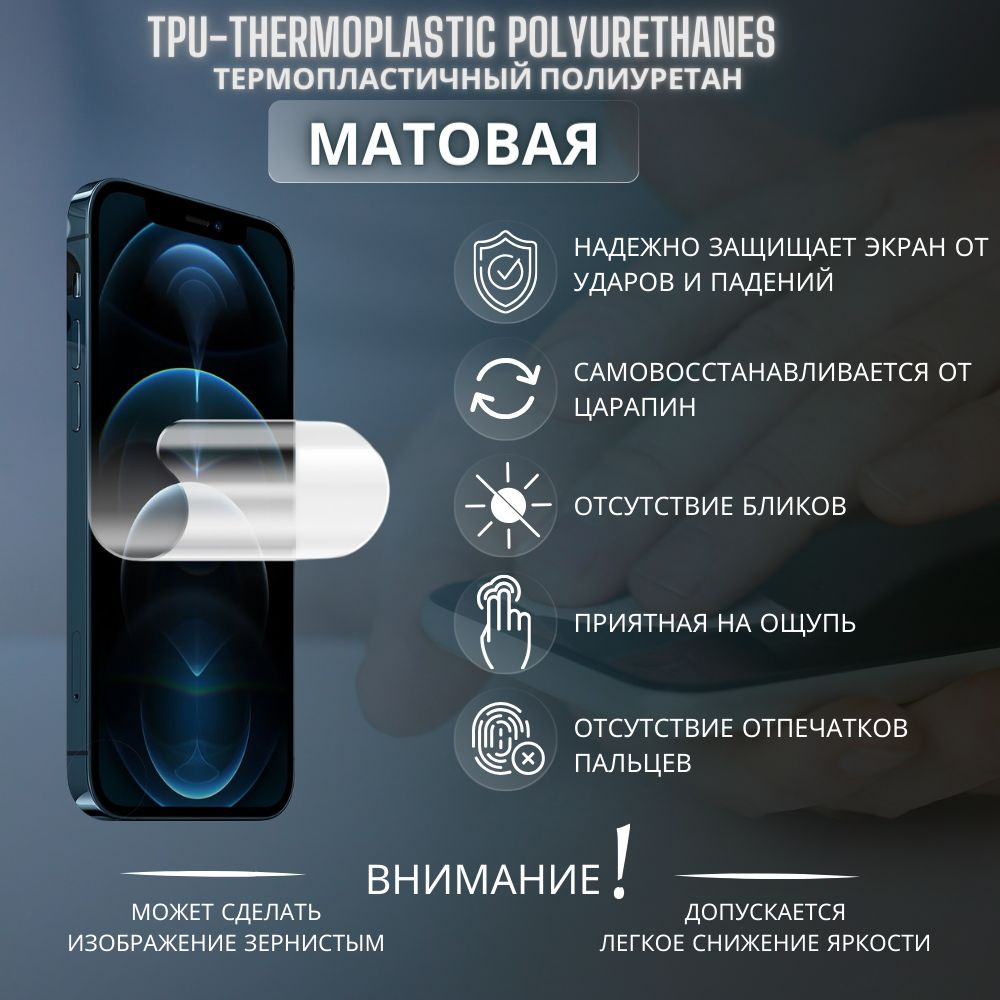 Защитная пленка Гидрогелевая на экран телефона Sony Xperia 1 IV ...