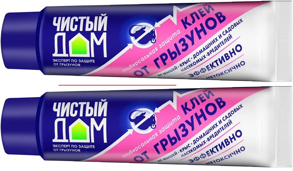 Клей от грызунов Чистый Дом, 60 грамм, 2 шт. #1