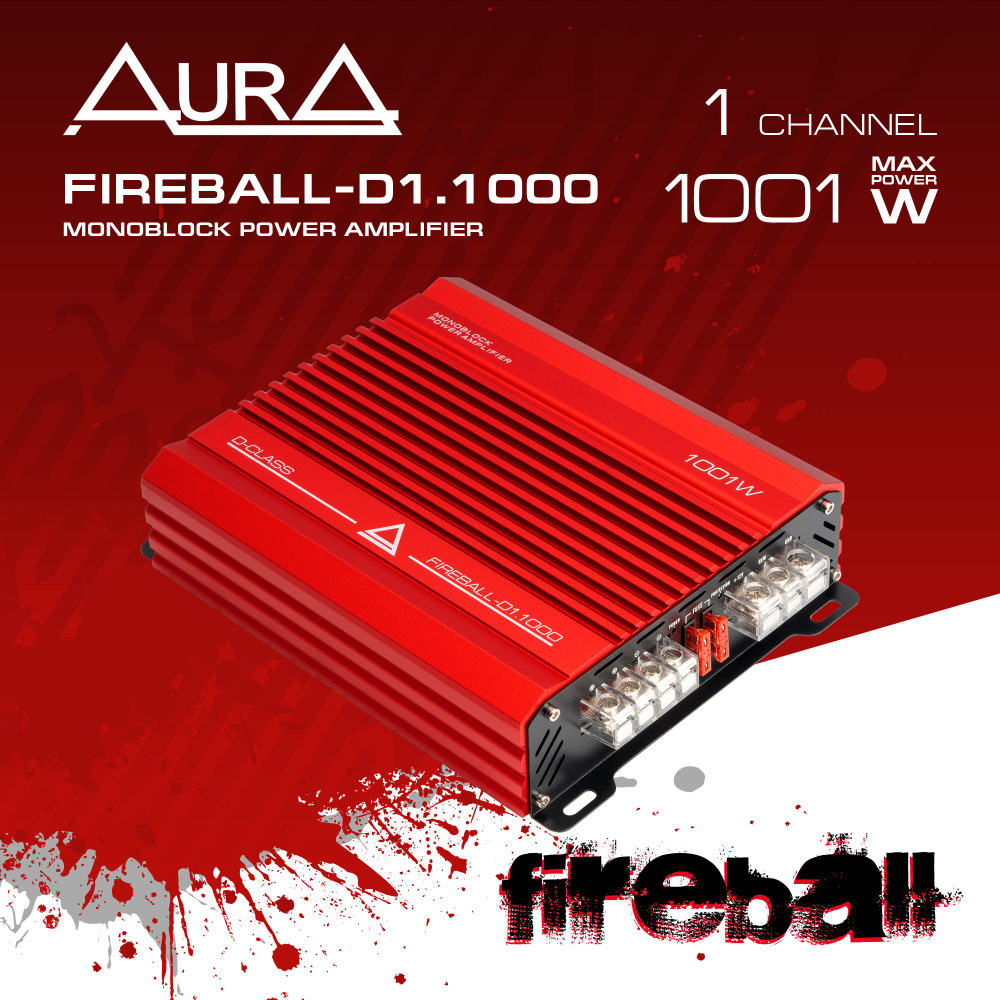 1-канальный усилитель мощности Aura FIREBALL-D1.1000 #1