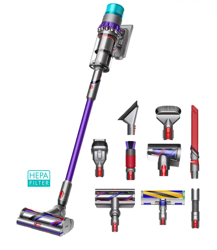 Пылесос Dyson Gen5Detect Absolute blue (443072-01), контейнер, 0.77 л, 752 Вт, фильтр НЕРА, синий  #1