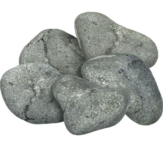 Банные штучки Камень "серпентинит", обвалованный, средний (70-140 мм), в коробке 10 кг 33714  #1