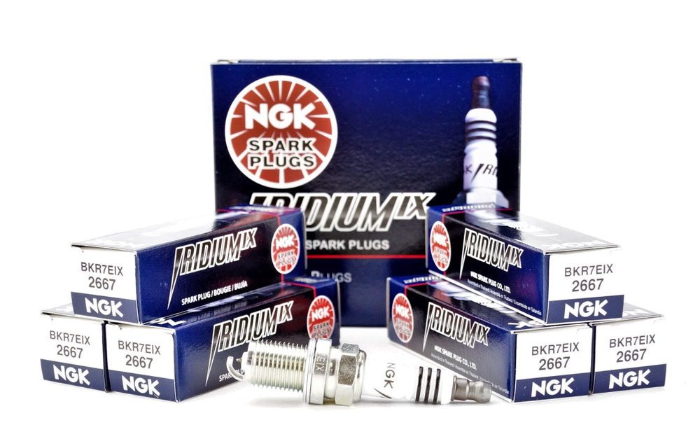 Комплект свечей зажигания NGK 2667 BKR7EIX 6 - купить по выгодным ценам ...