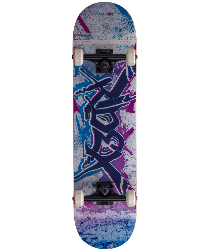 Скейтборд для взрослых и подростков Mural 31.75"х8" от RIDEX. Цвет: синий/темно-синий/фиолетовый.  #1