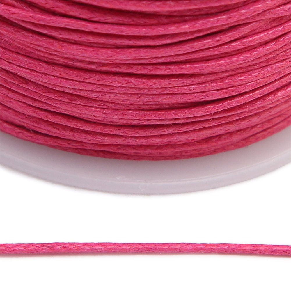 Шнур вощеный для шитья, рукоделия, 1 мм*100 м, темно-розовый, Айрис  #1