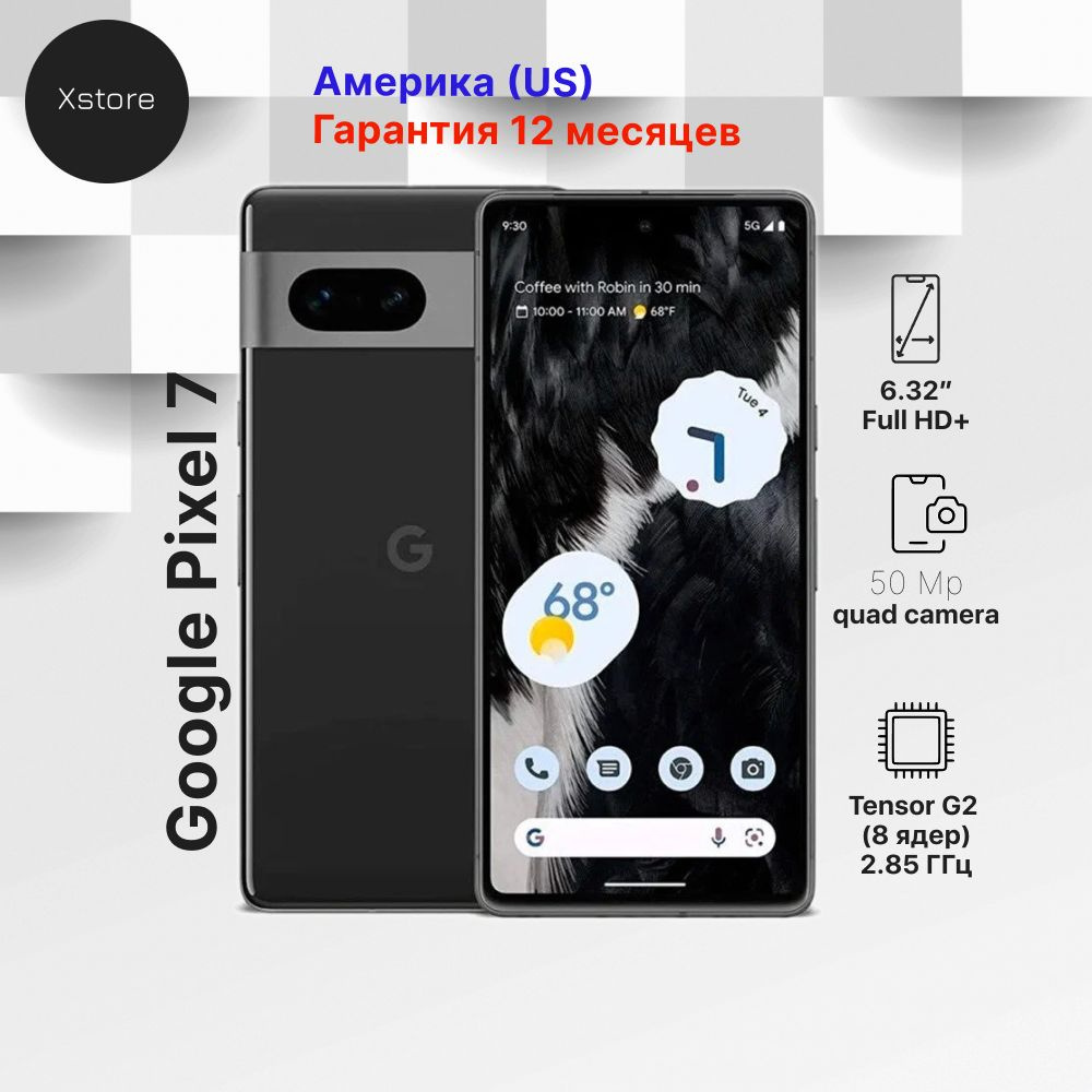 Google Смартфон Pixel 7 Pro USA 12/256 ГБ, черный #1