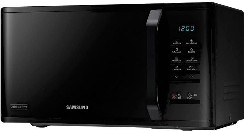 Микроволновая печь Samsung (Самсунг) MS23K3513AK/BW, объем 23 л, управление электронное, автоприготовление, #1