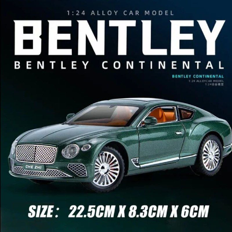 Коллекционная машинка игрушка металлическая Bentley Continental GT / багажником масштабная модель Бентли #1
