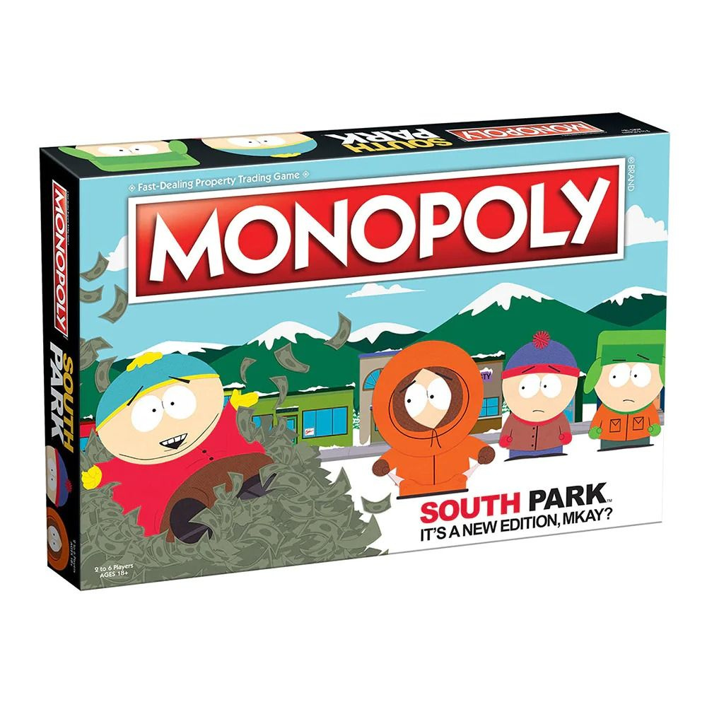 Настольная игра Monopoly South Park (на английском языке) WM01956-EN1-6 -  купить с доставкой по выгодным ценам в интернет-магазине OZON (1392777950)