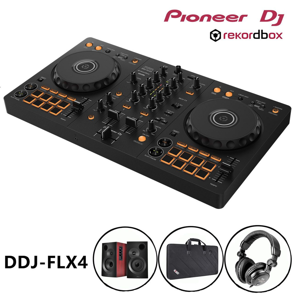 Диджейский пульт Pioneer DJ DDJ-FLX4 костюм черное - купить с доставкой ...