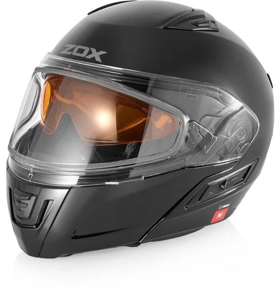 Шлем снегоходный ZOX Condor, стекло с электроподогревом, цвет черный матовый, размер M  #1