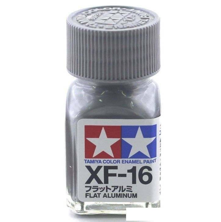 Эмаль XF-16 Flat Aluminum, enamel paint 10 ml. (Алюминий Матовый металлик) Tamiya 80316  #1
