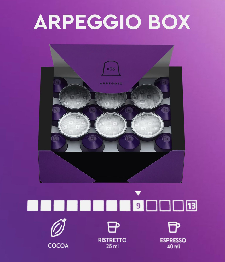 Набор кофе в капсулах для Nespresso Arpeggio Box 36 капсул #1