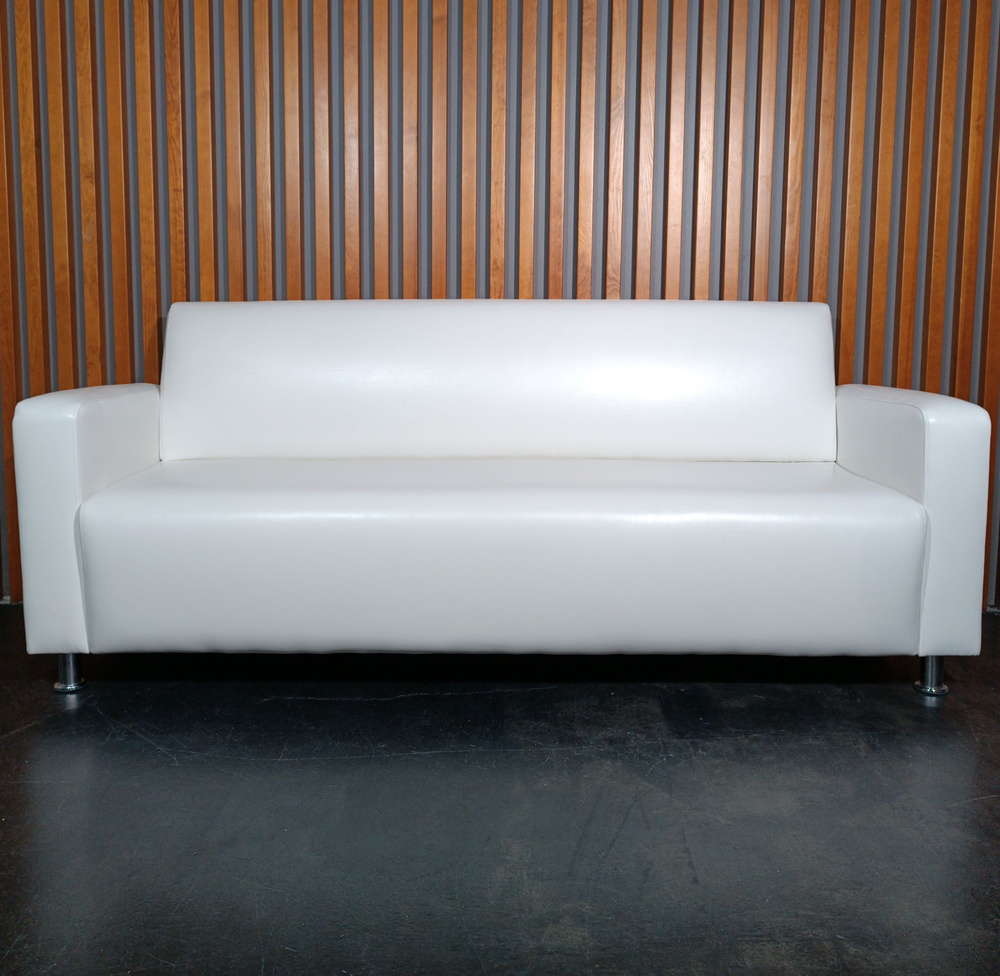 RONUM Прямой диван, механизм Нераскладной, 200х67х82 см,белый  #1