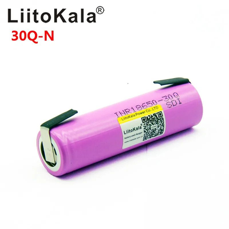 LiitoKala Аккумуляторная батарейка 18650, 3,7 В, 3000 мАч, 1 шт #1