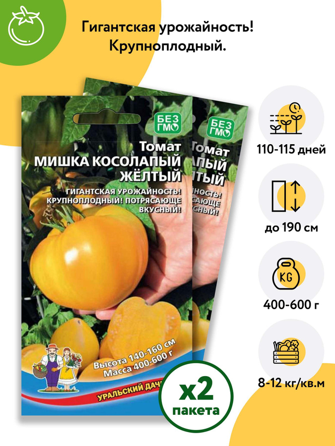 Tomato Bear is a medium-ripe variety with large, juicy fruits, bred by domestic 