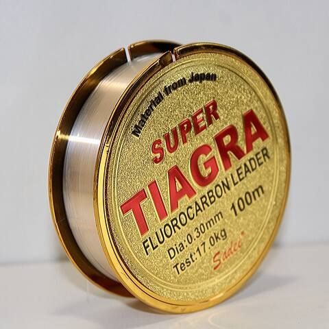 Леска флюорокарбоновая рыболовная Tiagra 0,3 мм, 17,0 кг 