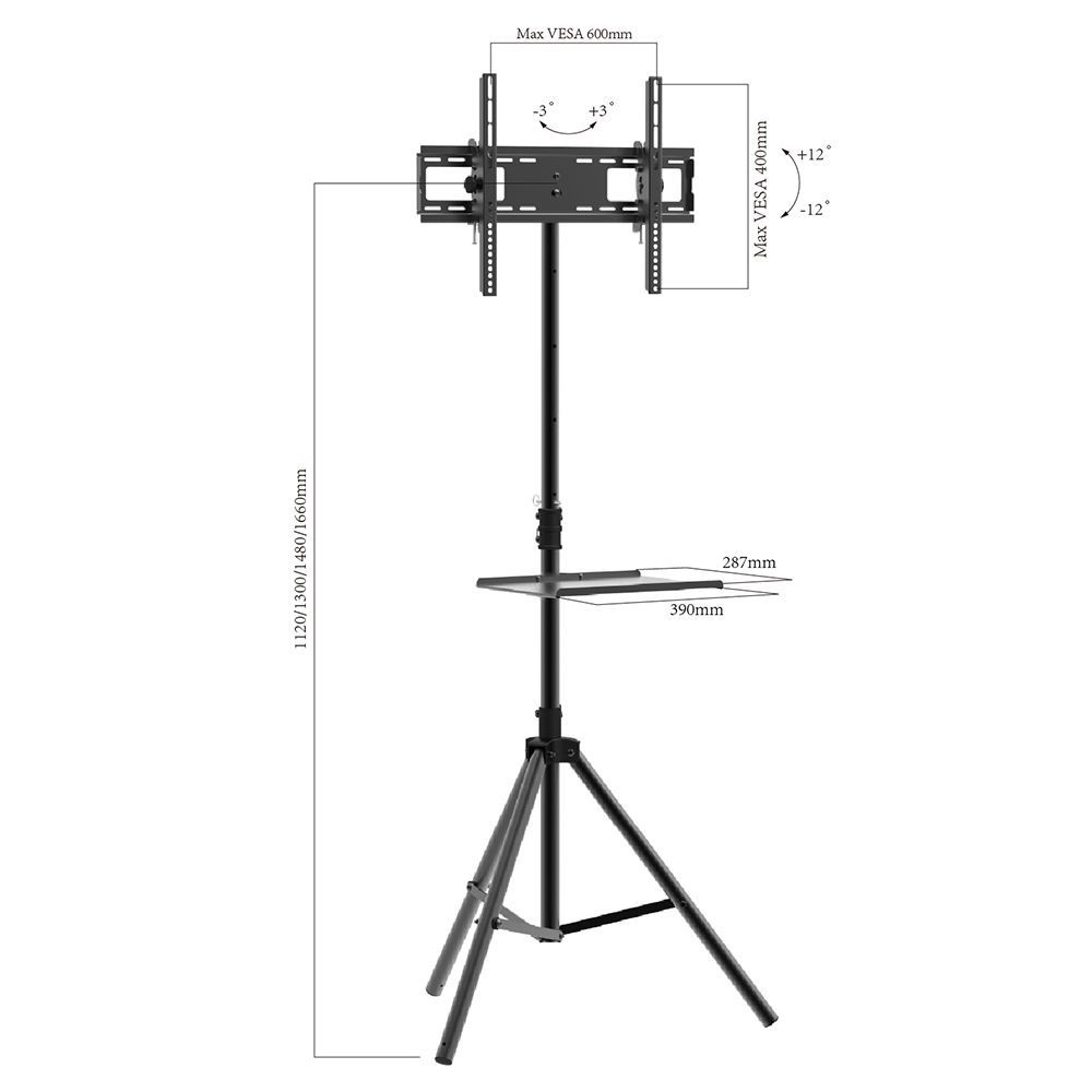 Телескопическая стойка-тренога для телевизоров ARM MEDIA TR-STAND-2