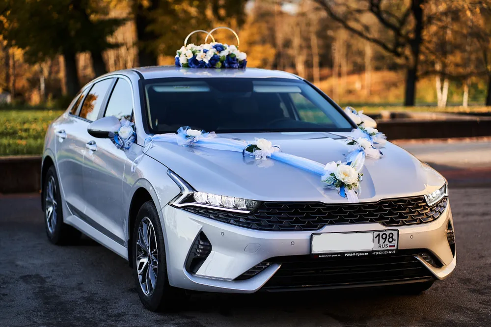 Комплект украшений на свадебный автомобиль