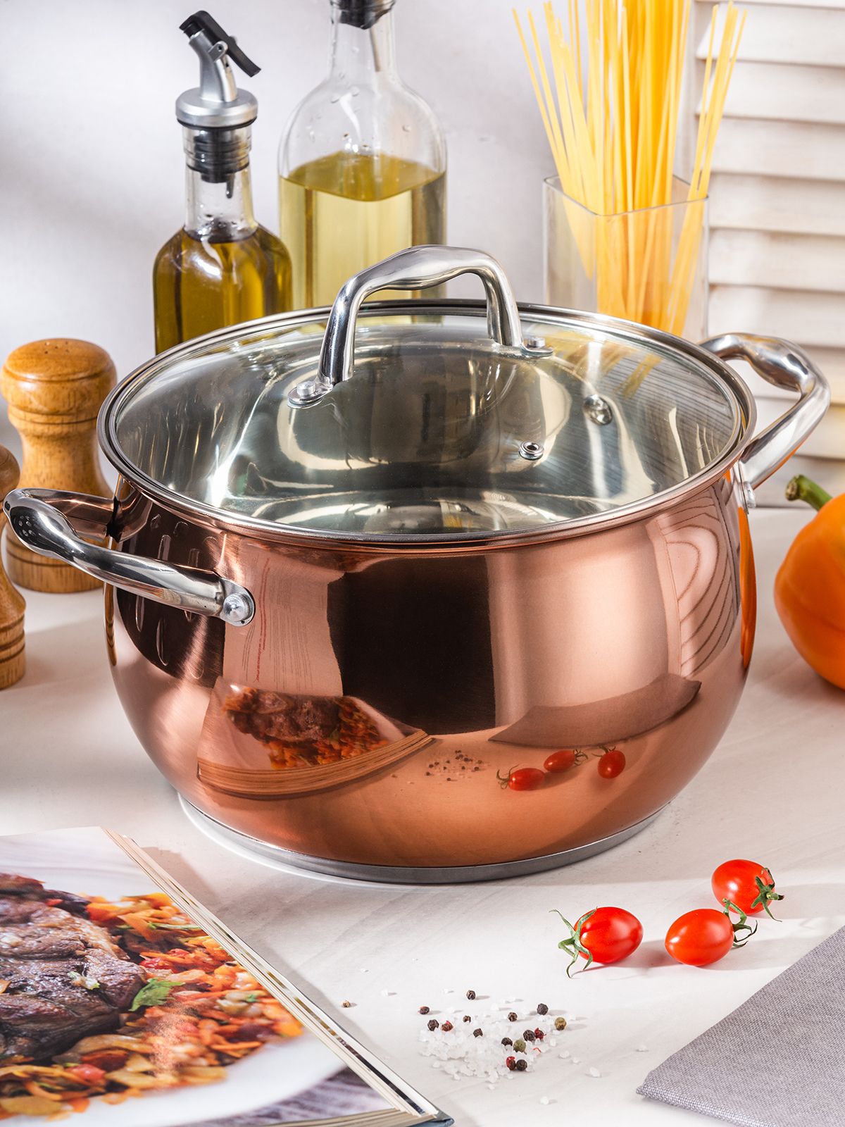 WinnerКастрюляCopper,Нержавеющаясталь,Стекло,3л