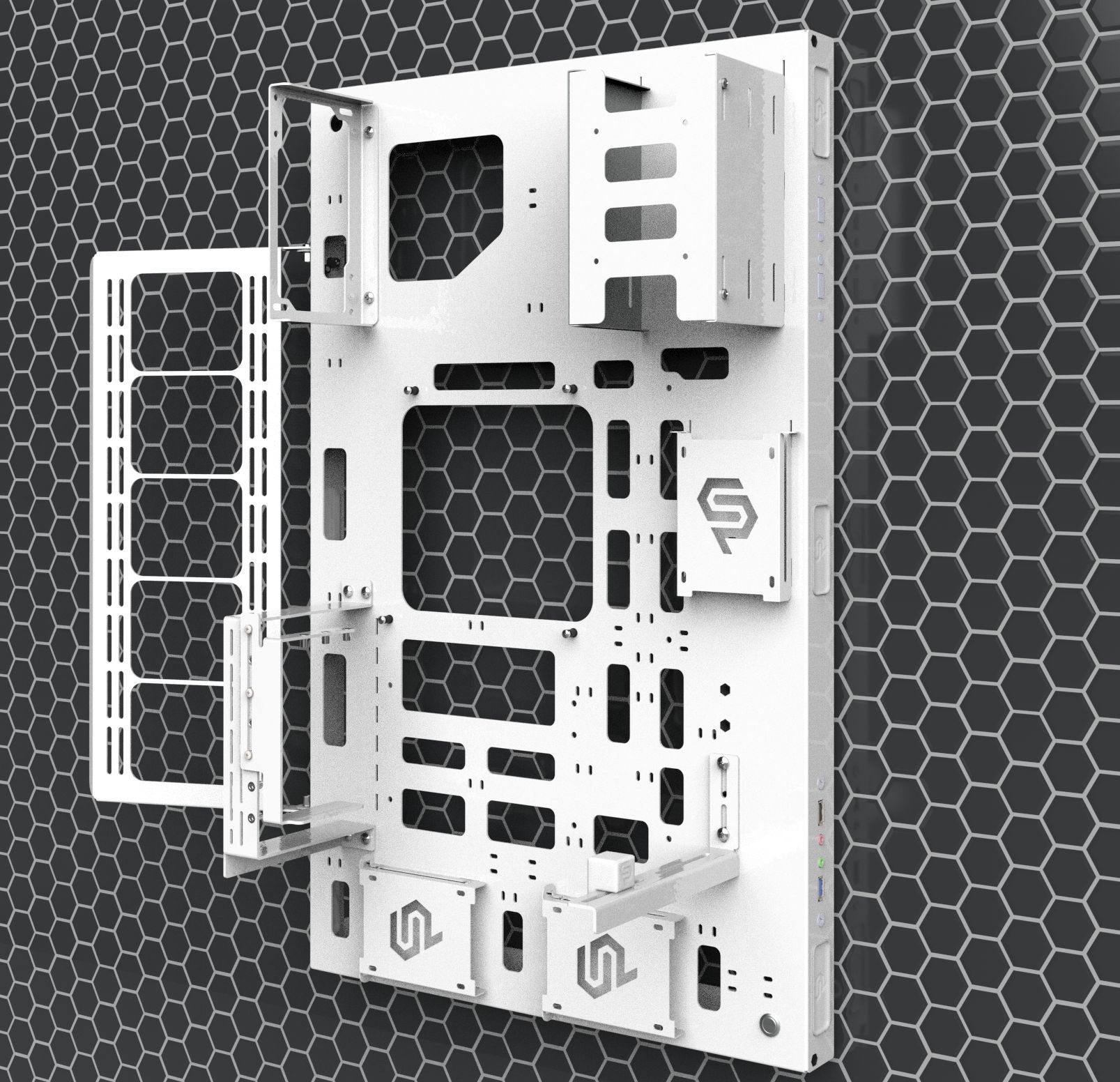 Открытый корпус для ПК на стену, игровой компьютерный стенд ATX ...